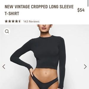 Skims vintage long sleeve NWT